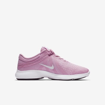Nike Revolution 4 FlyEase 4E - Løbesko - Pink/Hvide | DK-93216